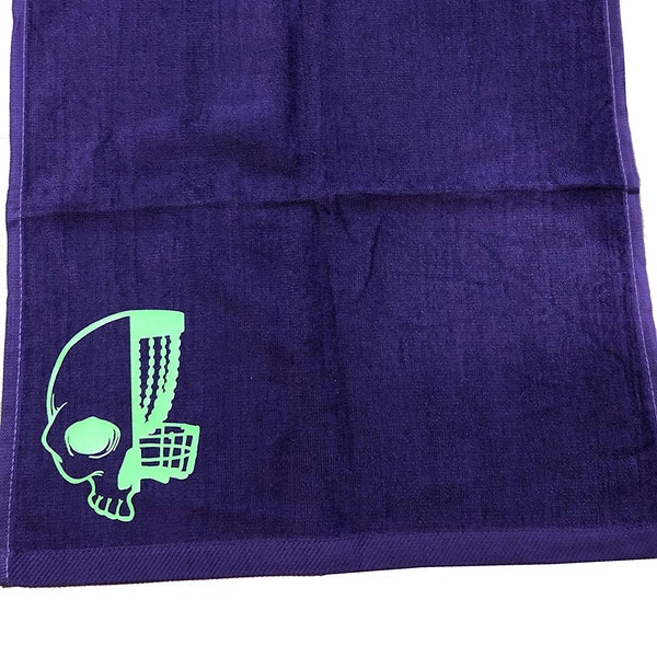 Disc Golf Towel - Custom Designed Skull/Half Basket - Select Color Options