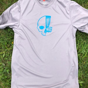 Skull - Half Basket - Dri Fit Disc Golf T-shirt