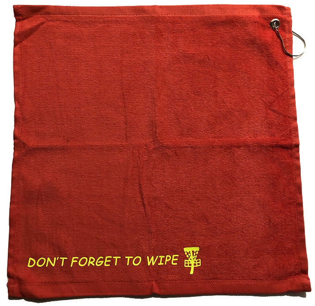 Disc Golf Towel Custom Don't to Wipe Select Etsy