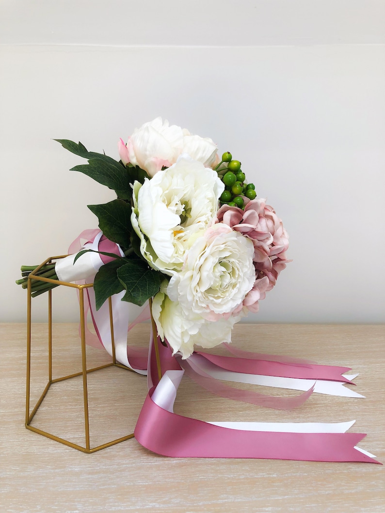 silk flower bouquet dusky pink silk flowers bridal bouquet blush bridal posy vintage bespoke bridal bouquet wedding flowers