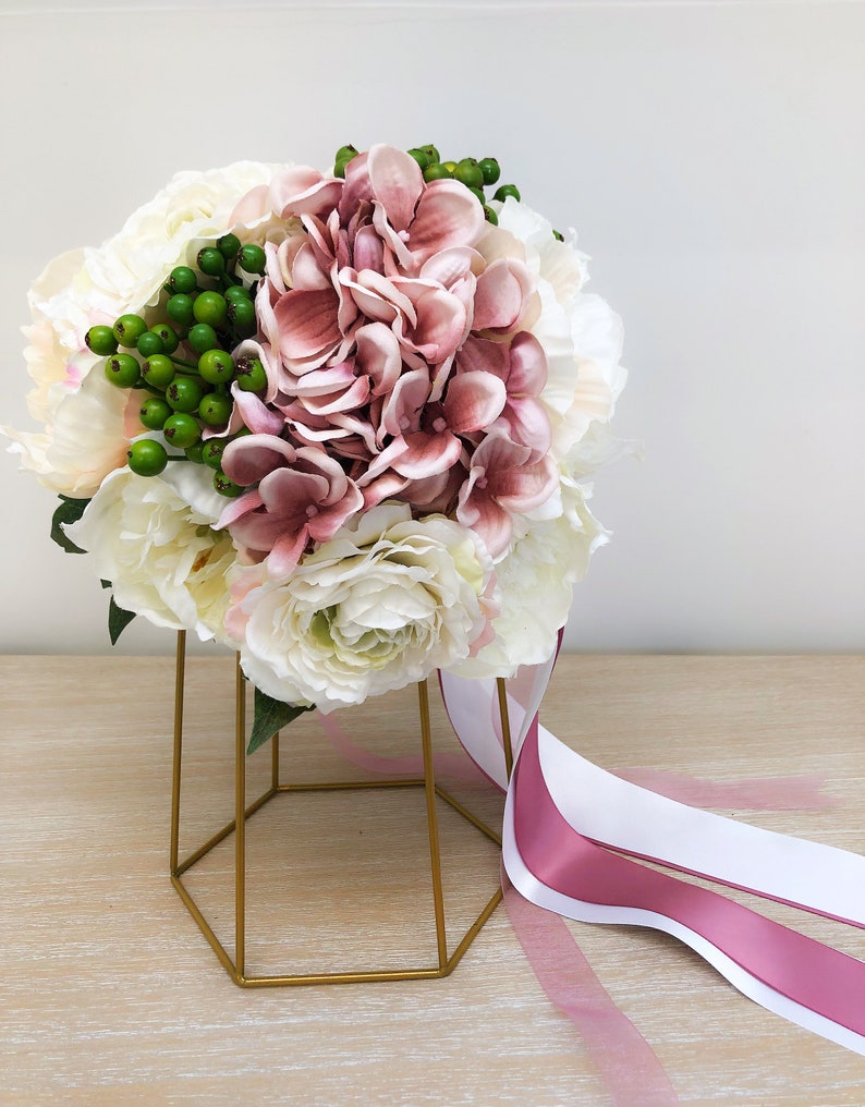 silk flower bouquet dusky pink silk flowers bridal bouquet blush bridal posy vintage bespoke bridal bouquet wedding flowers