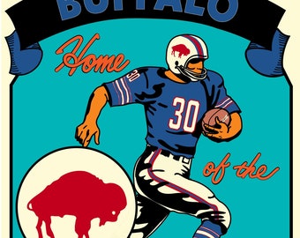 Buffalo Bills  16” x 20” vintage look poster, unframed