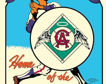 California Angels retro look poster