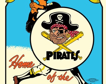 Pittsburgh Pirates retro look poster