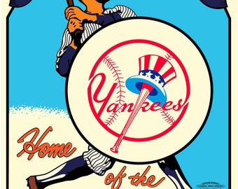 New York Yankees retro look poster