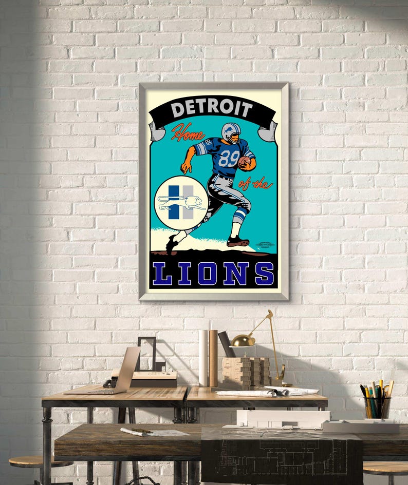 Vintage Detroit Lions Logo In Png Classic Nfl Style - Foto 4