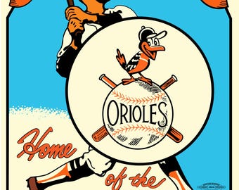 Baltimore Orioles retro look poster