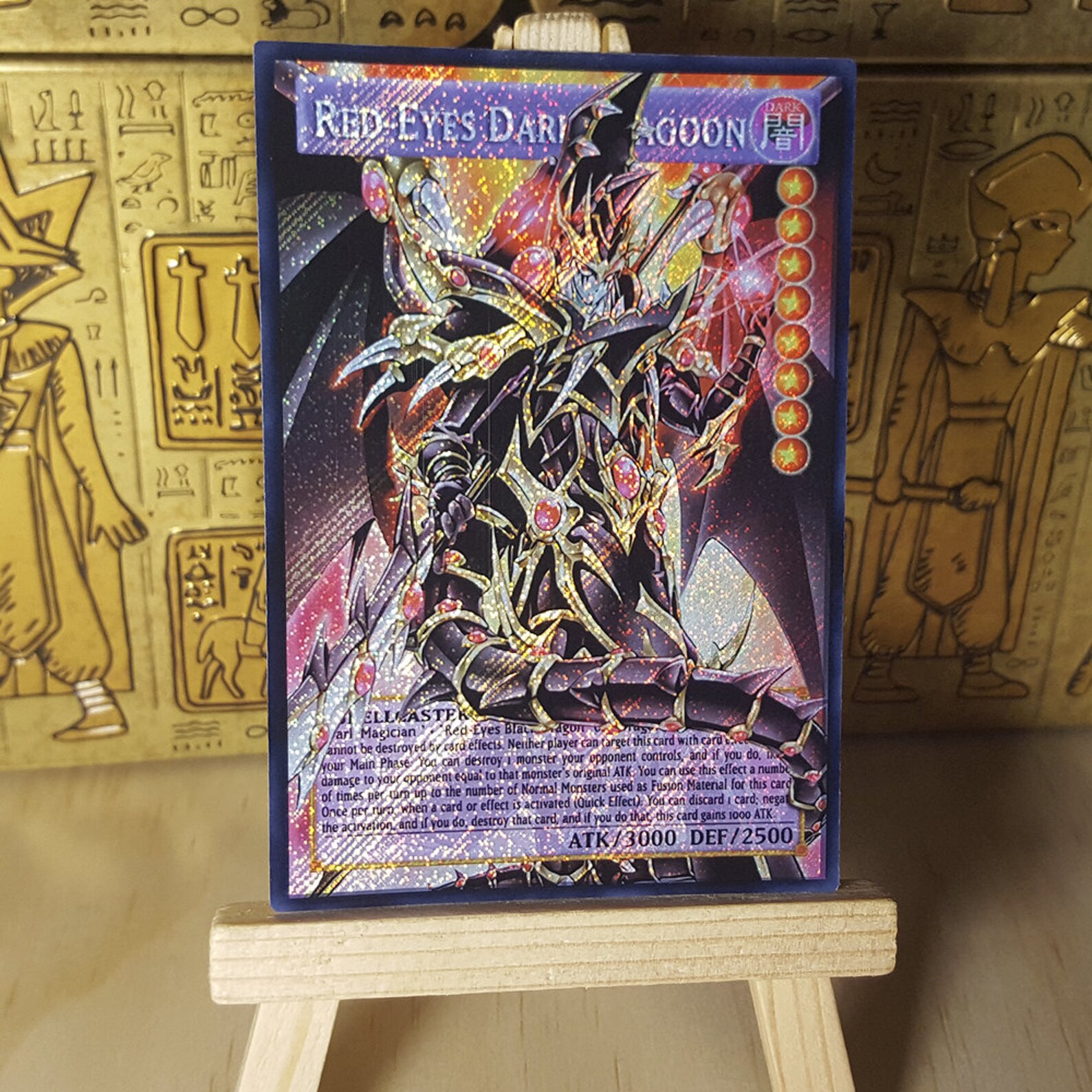 Redeyes Dark Dragoon Altered Art Secret Rare NM Orica Etsy Canada