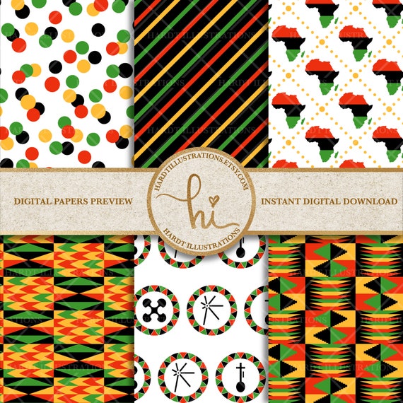 Hãy khám phá bộ sưu tập Kwanzaa Digital Paper đầy màu sắc và sáng tạo để thổi hồn vào các thiết kế của bạn. Với các họa tiết đậm chất truyền thống, bạn sẽ có một lựa chọn tốt cho mùa đông này.