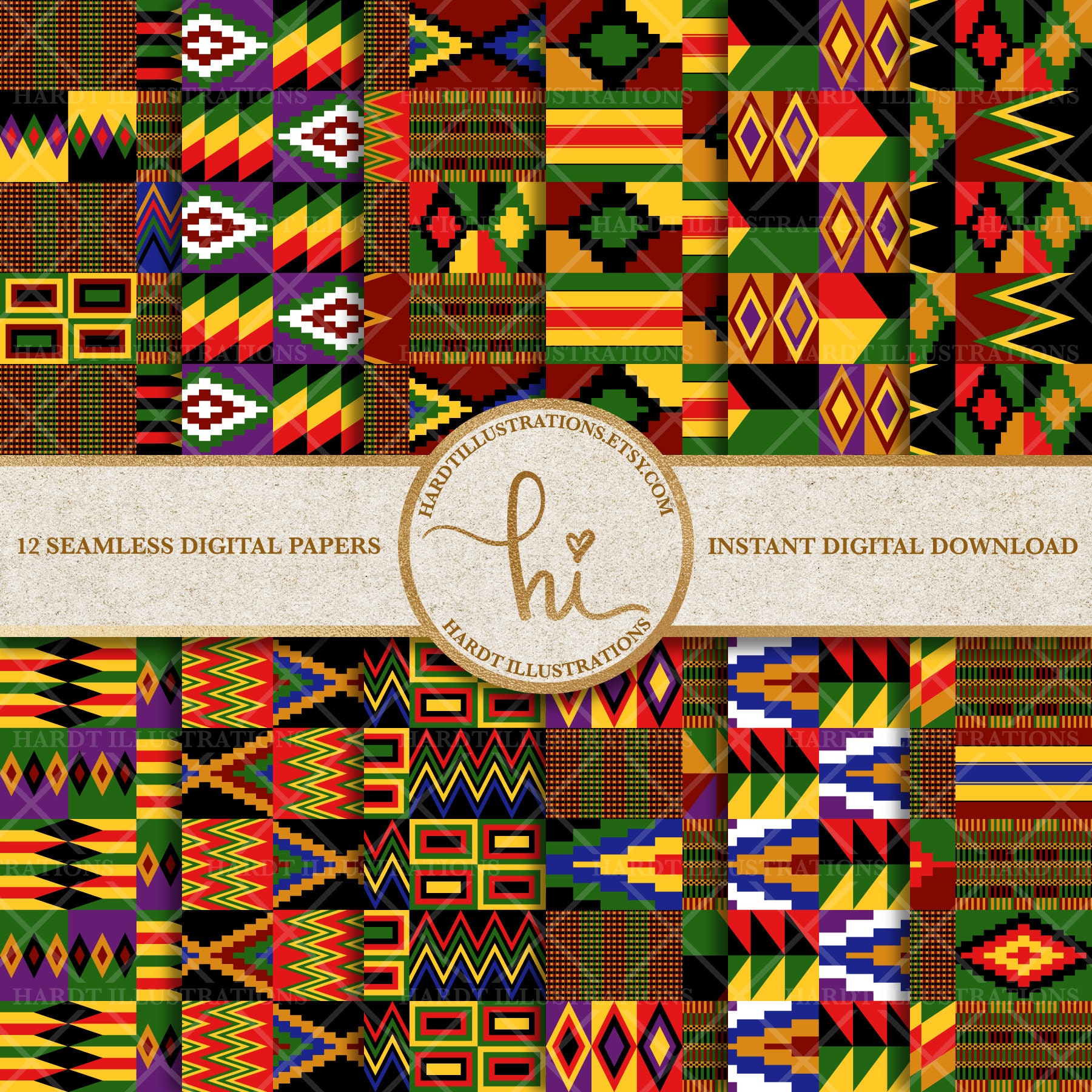 Hãy cùng khám phá những tài liệu giấy màu vải Kente đầy màu sắc đặc trưng của Ghana với những tông màu rực rỡ và các hoa văn độc đáo. Với sức cuốn hút của mình, giấy màu Vải Kente có thể khơi gợi và đem lại sức sống cho mọi thiết kế.