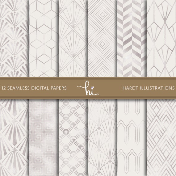 Ivory Pearl Foil Art Deco Digital Paper Geometric Design Vintage Background Jazz Age Printable Scrapbook Paper Cream Beige Patterns Ivory Pearl Foil Art Deco Digital Paper Geometric Design Vintage Background Jazz Age Printable Scrapbook Paper Cream Beige Patterns