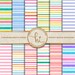 Retro Stripe Digital Paper, Neutral Candy Stripes Design, Horizontal ...
