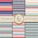 Retro Stripe Digital Paper Neutral Candy Stripes Design - Etsy
