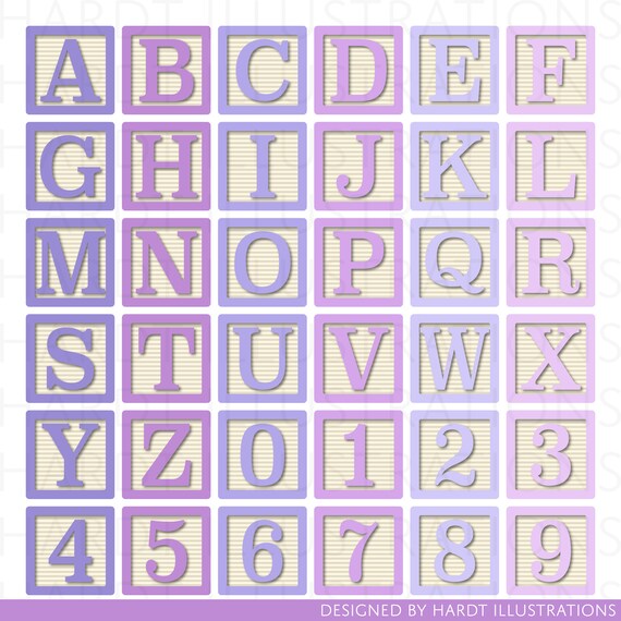 pink alphabet blocks