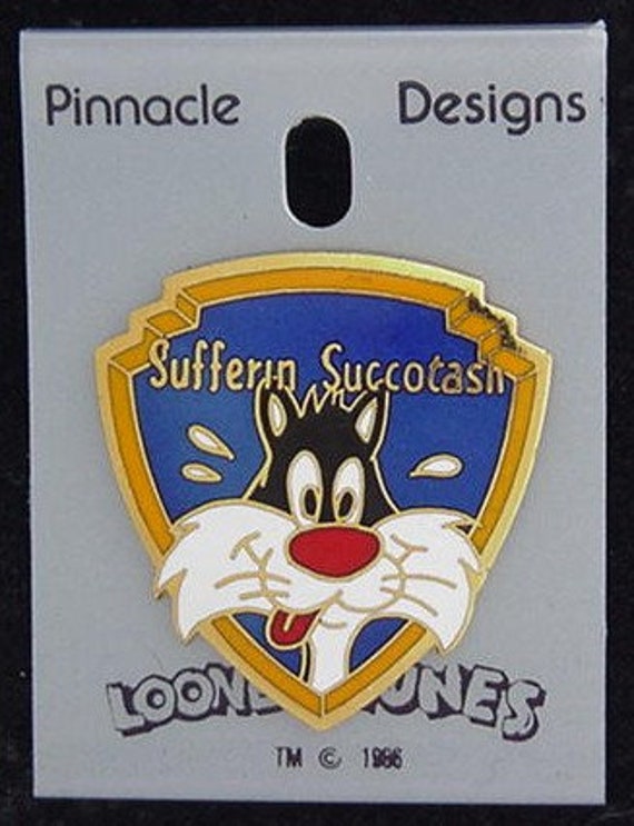 WB Looney Tunes Pin ~ Sylvester the Cat by Pinnacle Designs ~ 1989 vintage
