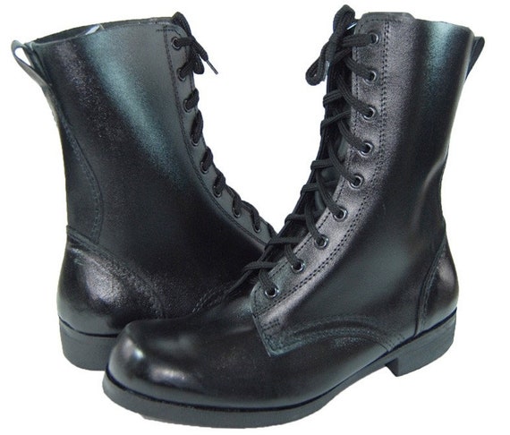 old style leather boots