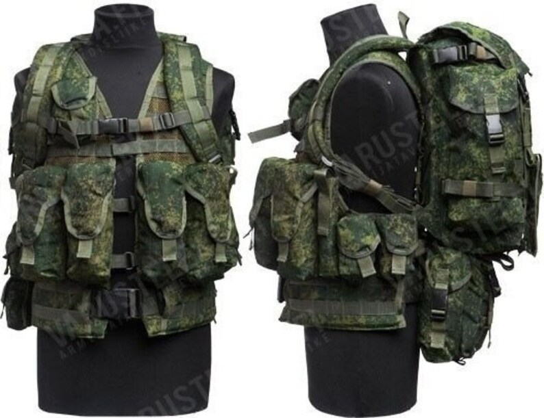 Russian Army tactical LBV modern 6SH117 assault vest pack Etsy