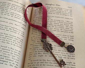 Red Vintage Style Velvet Bookmark