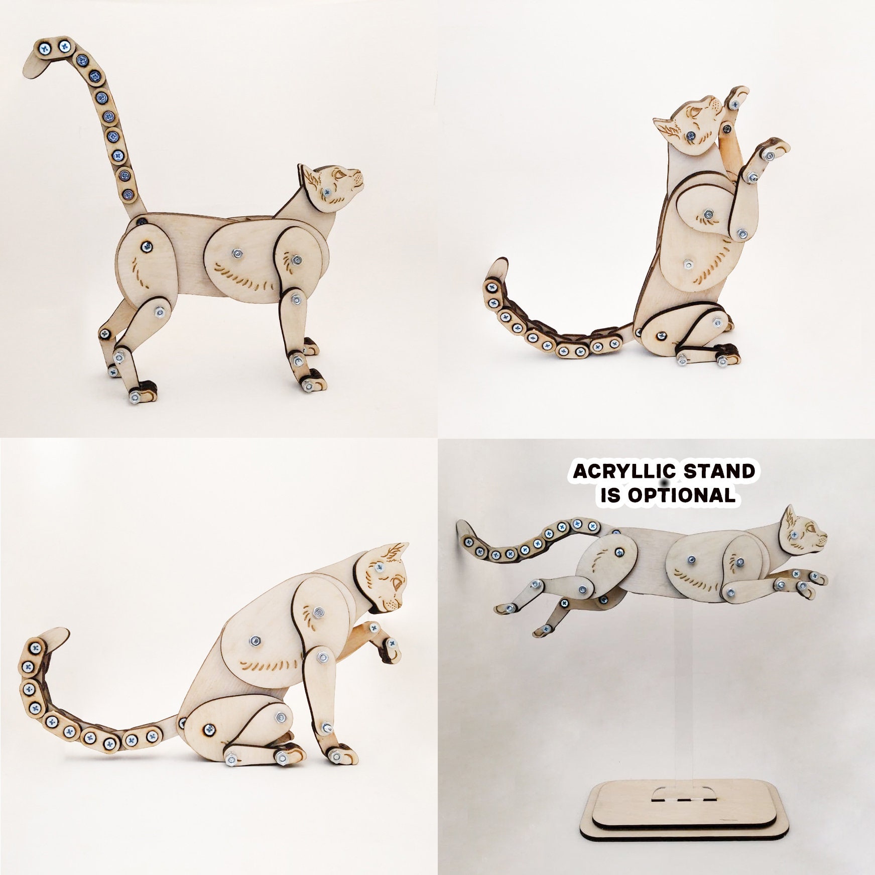 poseable cat model
