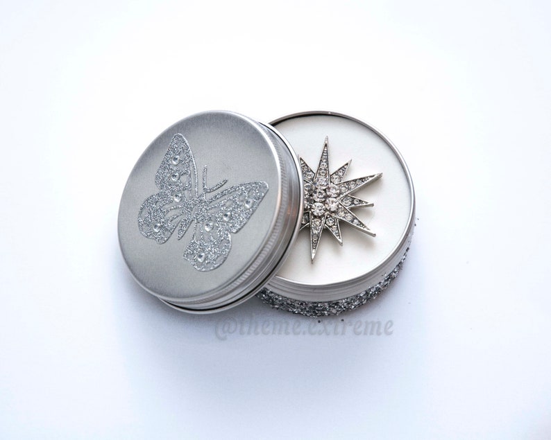 Harley Quinn Suicide Squad silver starburst clubbing scene ring replica