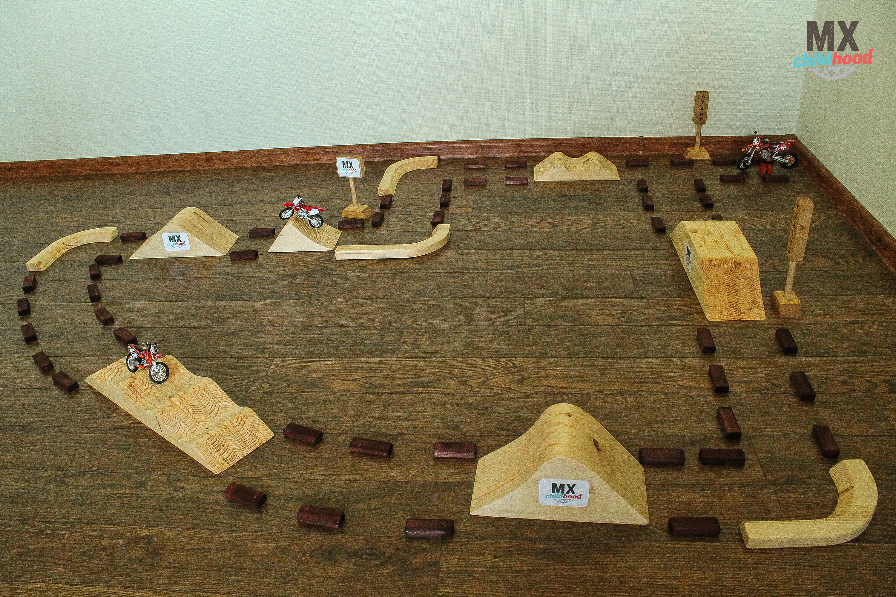 Gift For Kids Large Dirt Bike Play Track Motocross In Your Etsy