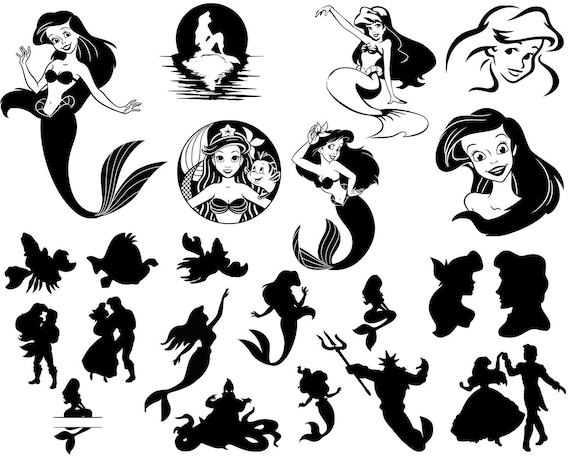 Download Little Mermaid SVG Ariel SVG Disney Character For Cricut ...