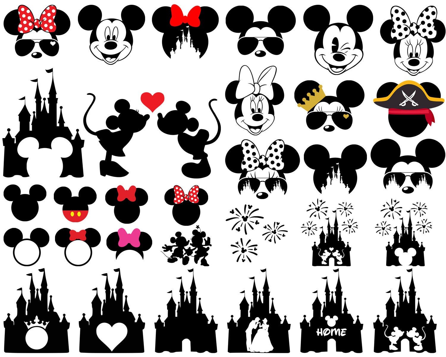 Download Mickey Mouse SVG Mickey Svg Minnie Mickey Head Minnie | Etsy