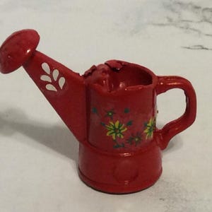 Miniatures - Red Metal Watering Can