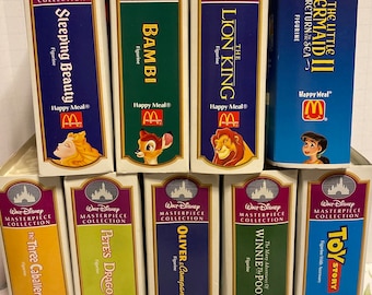DISNEY MASTERPIECES ~ 1996 Mc Donald Happy Meal Toys ~ New In Package