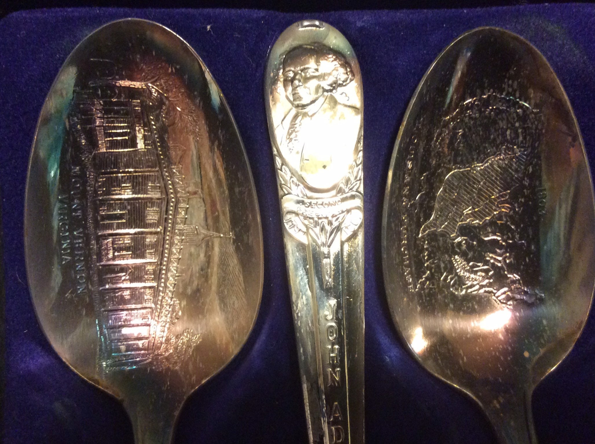Vintage PRESIDENTIAL SPOONS Washington Thomas Etsy