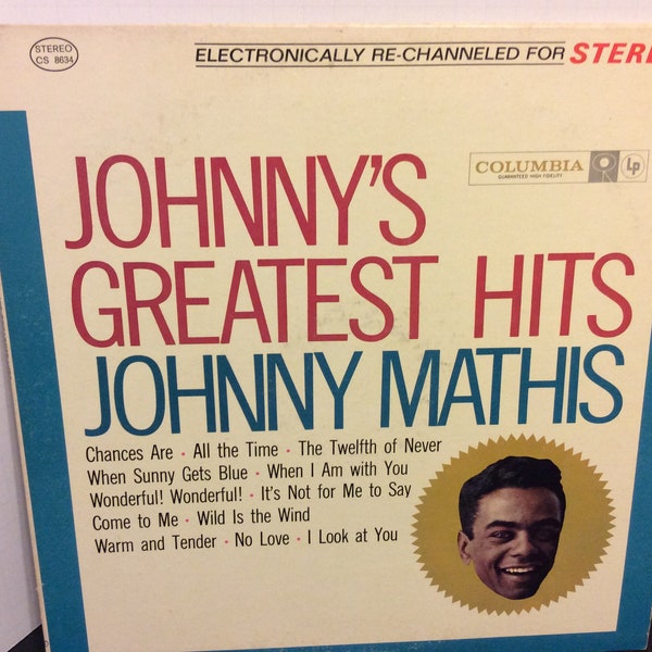Vintage Vinyl ~ Johnny Mathis Greatest Hits