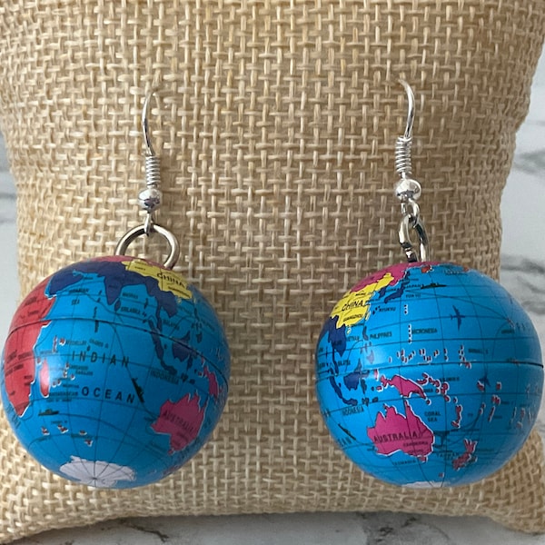 Globe Earrings Etsy