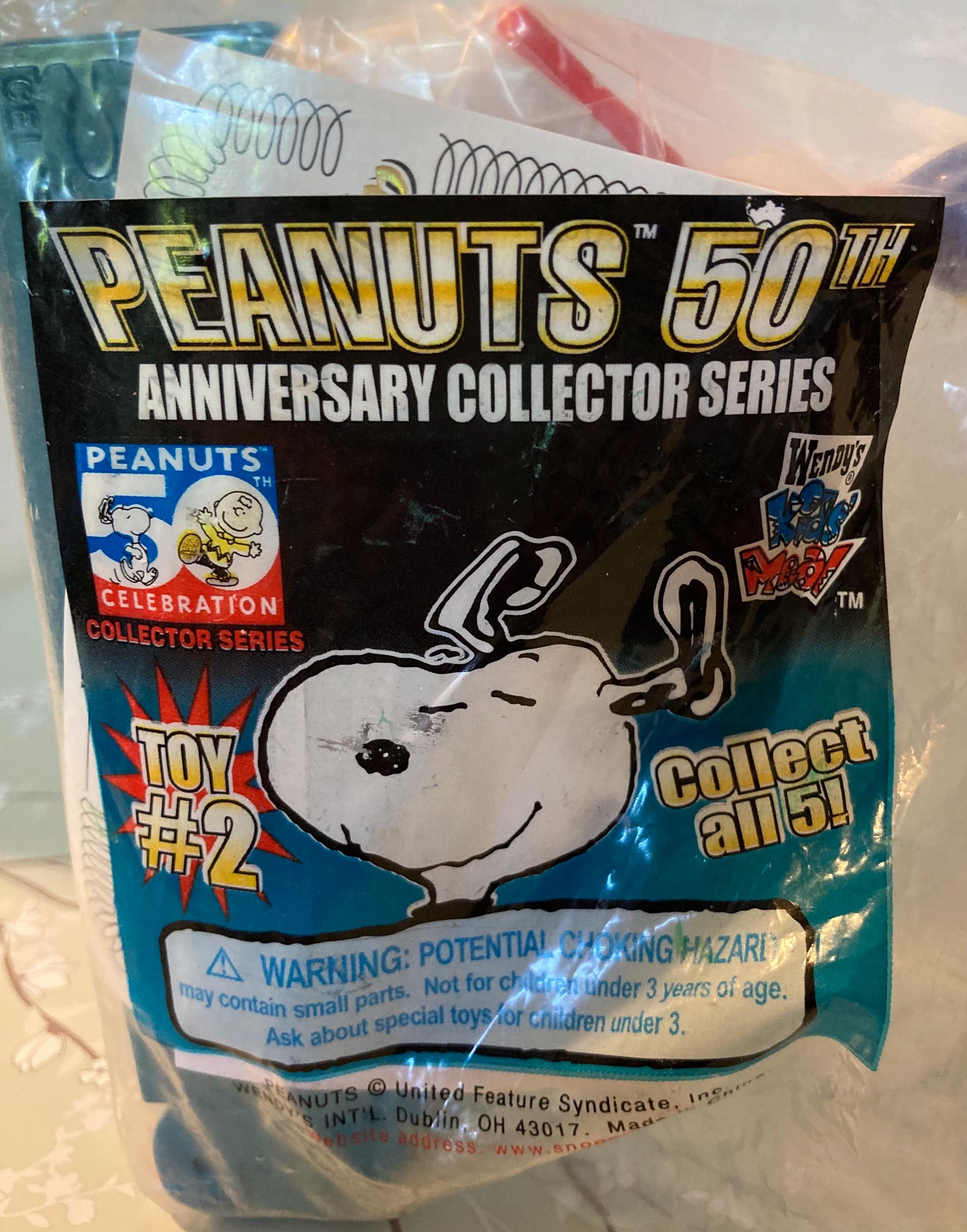 PEANUTS 50th Anniversary Collector Series ~ Wendy's Kid's Meal