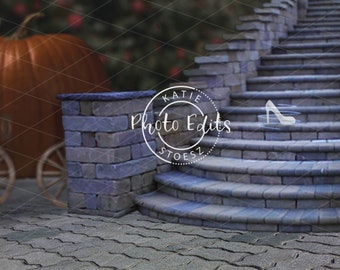 Telón de fondo digital de la princesa Cenicienta