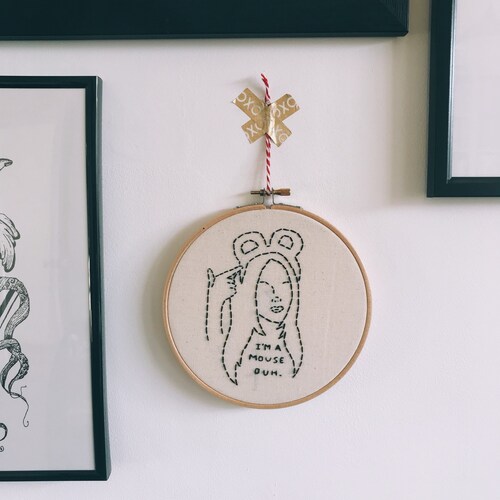 David Bowie Embroidery Pattern PDF Digital Download Hoop Art Etsy