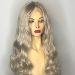 Kim-K Ash blonde Lace Front Perücke | Silber Lace Front Perücke | Kim-K Perücke | Ziehen Sie die Königin-Perücke | Blonde Lace Front Perücke | Verkaufsschlager