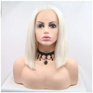 Kylie J-Inspired Platinum Blonde Bob Lace Front Wig | Bob Lace Front Wig | Drag Queen Wig | Bob Wig | Blonde Bob Wig | Best Seller