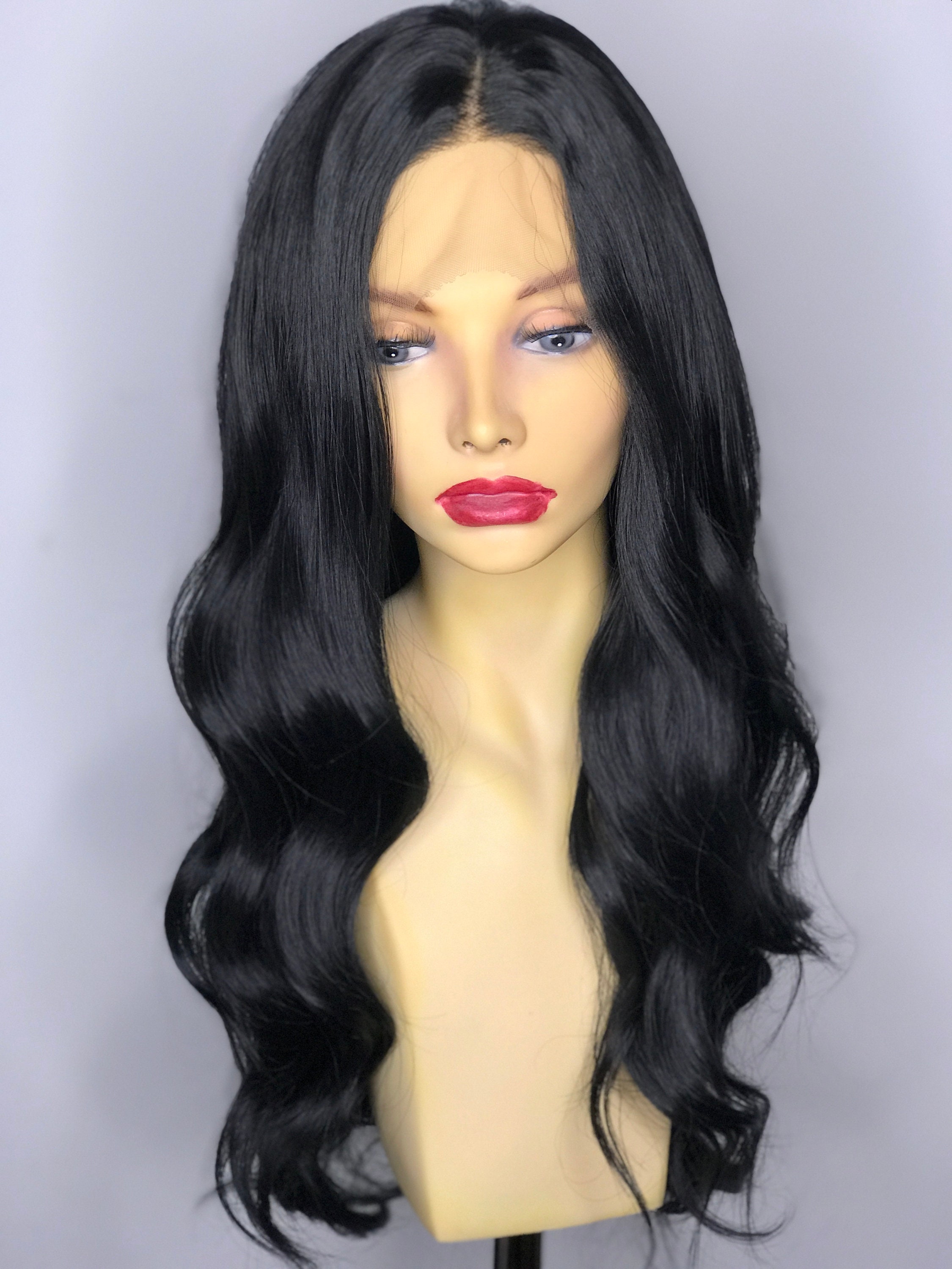Katy Perry Lace Front Wig Black Lace Front Wig Finger Wave Etsy