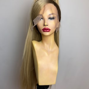 Ariana Inspiriert Hohe Pferdeschwanz Illusion Lace Front Perücke | Ombré Blonde Hälfte | Cosplay & Tracht