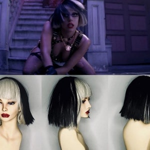 Lady Gaga the Edge of Glory Wig Lady Gaga Black and Blonde Wig