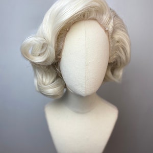 Marilyn-Monroe-Inspired Blonde Lace Front Wig, lace front Wig, Marilyn Happy Birthday Mr. President Lace Wig, Drag Queen Wig, Best Seller
