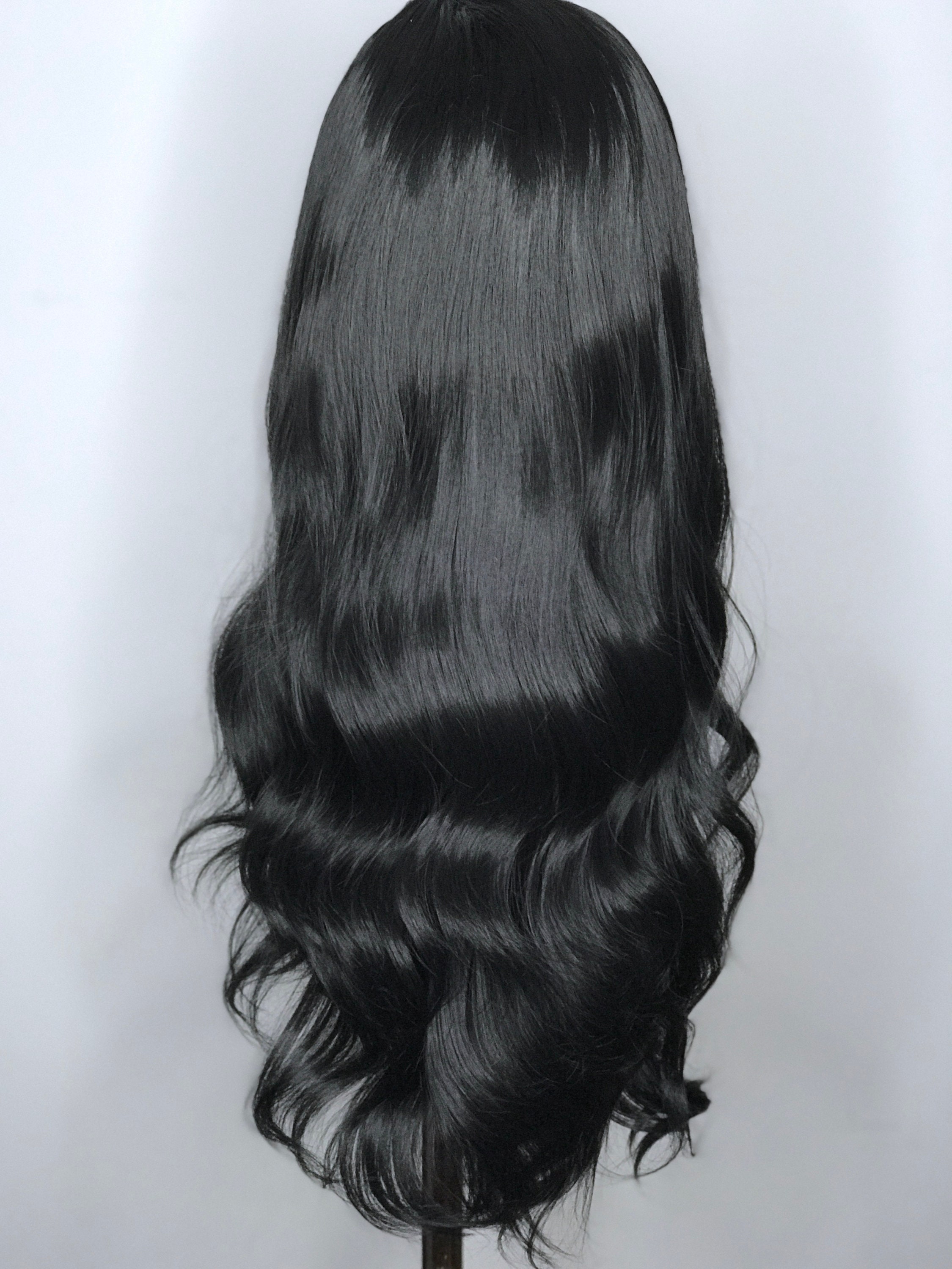 Katy Perry Lace Front Wig Black Lace Front Wig Finger Wave Etsy