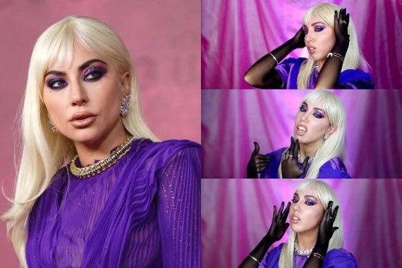 Lady Gaga Blonde Bangs Wig Lady Gaga Wig Lady Red - Etsy