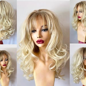 Pamela-Inspired Lace Front Wig | Pammy Costume Wig | 613 California Blonde Lace Front Wig | Bleach Blonde Lace Front Wig |Drag Wig