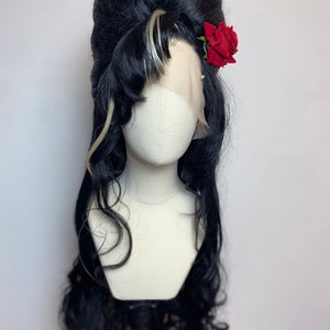 Amy-inspired Black & Blonde Lace Front Wig | Bouffant Lace Front Wig | Stacked Lace Front Wig | Cosplay Wig | Drag Best Seller