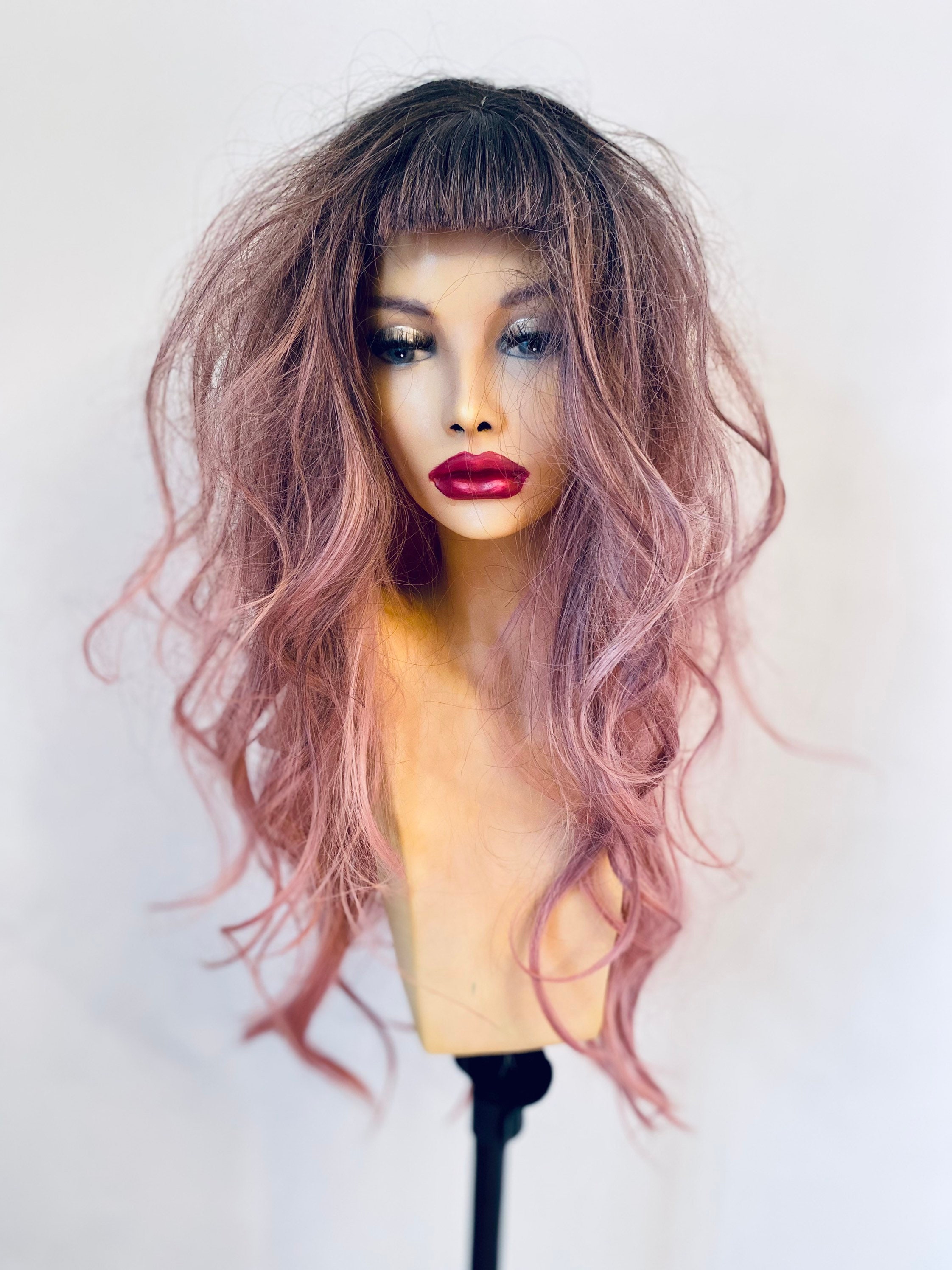 その他 Make-up girl & wig lady Amazon.com : 7JHH WIGS Long Straight Wig With Bangs Hair Dye