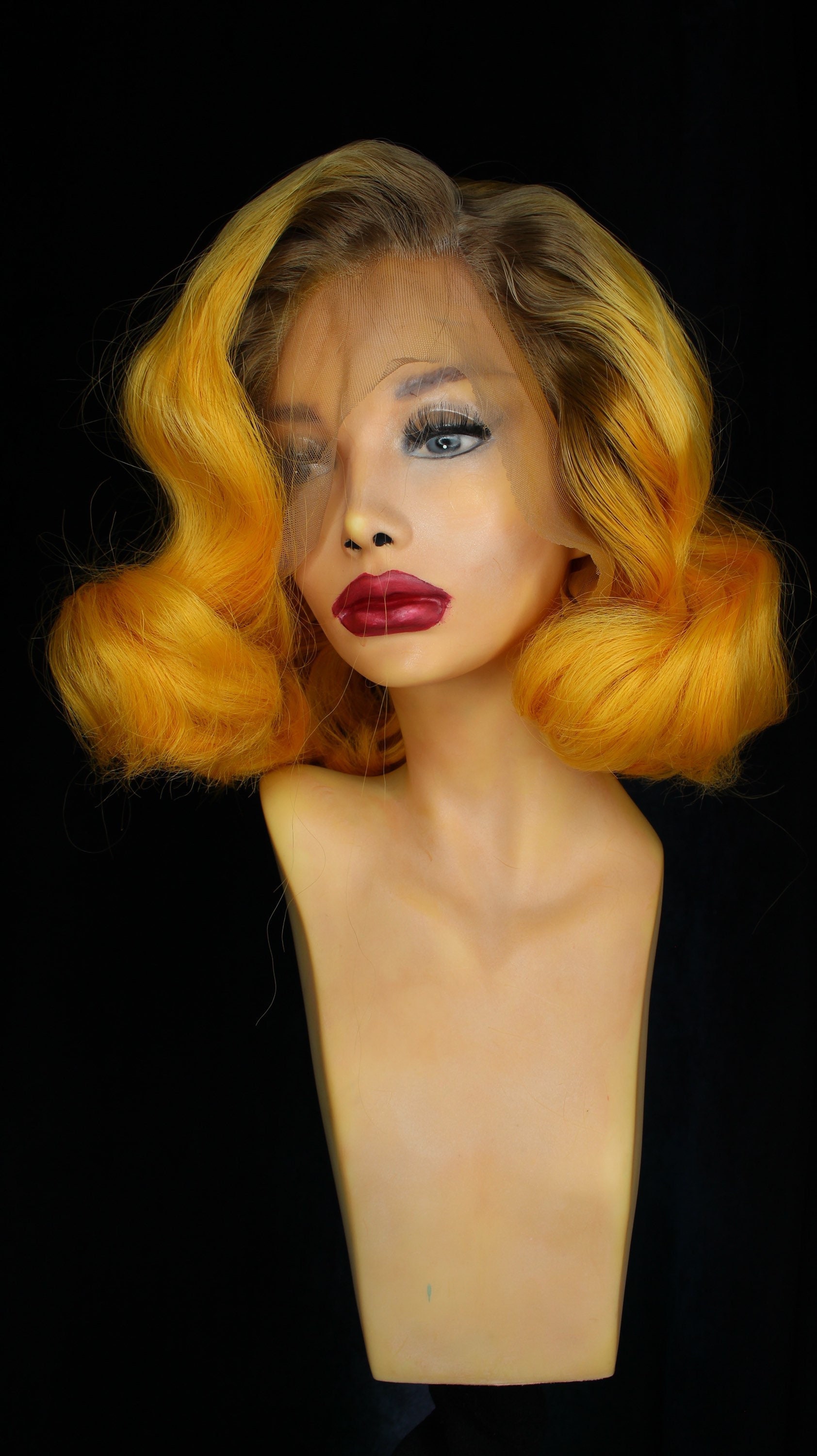 Lady Gaga Yellow Wig
