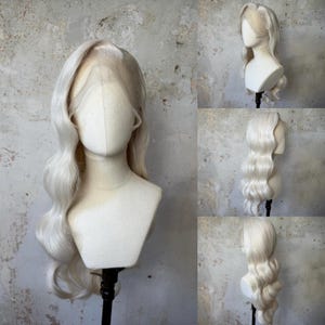 Platinum Blonde Finger Wave Lace Front Wig | Vintage Waves Wig | Costume Lace Front Wig | Drag Queen Wig | Cosplay Wig | Best Seller