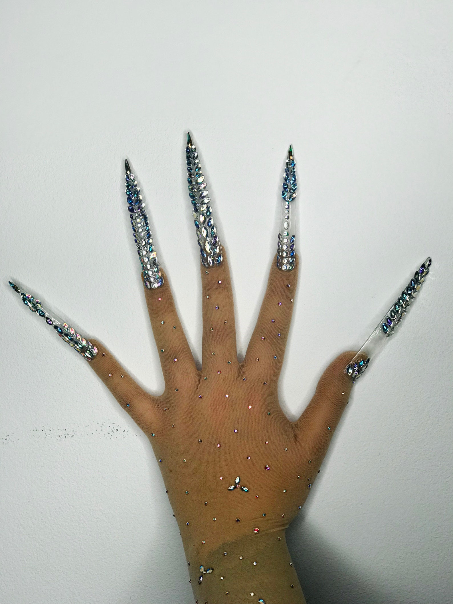 Extreme Stiletto Nail Gloves Drag Queen Nail Gloves Nail Etsy UK