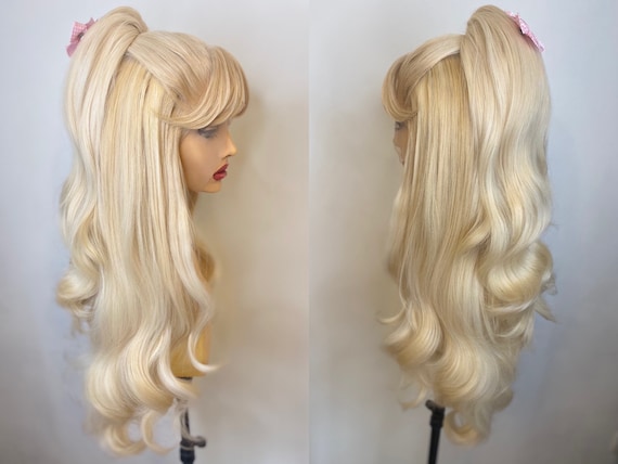 Two-Tone Cute Half up Pigtails Brown & Blonde's Code & Price